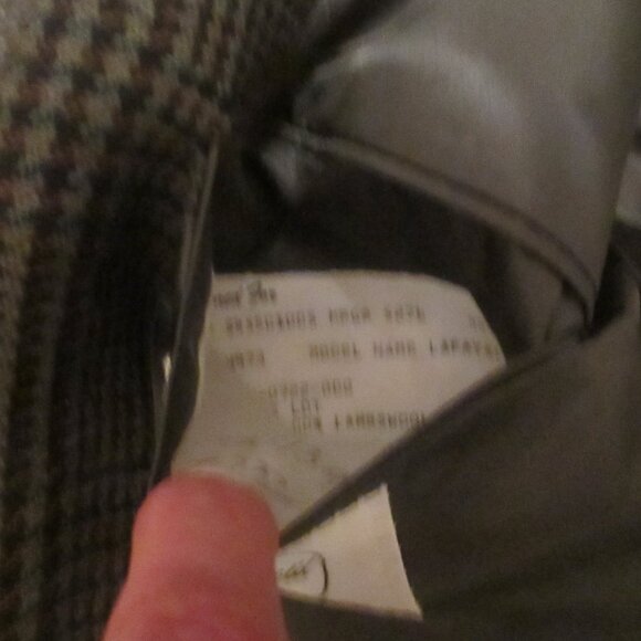 VTG Karl Lagerfeld Blazer Mens 44 REG GREY Textured Classic Tweed Wool Notch COL - Picture 6 of 12